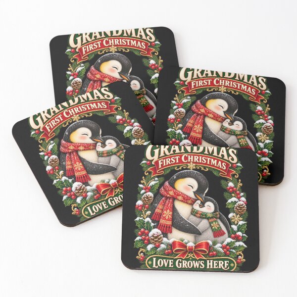 Item preview, Grandma Penguin Christmas Hug designed and sold by Art For You Studio.