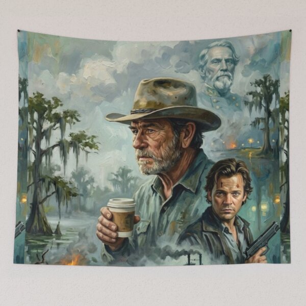 Item preview, Bayou Mystery Southern Noir In the Electric Mist Fine Art Tribute designed and sold by Art's Diner.