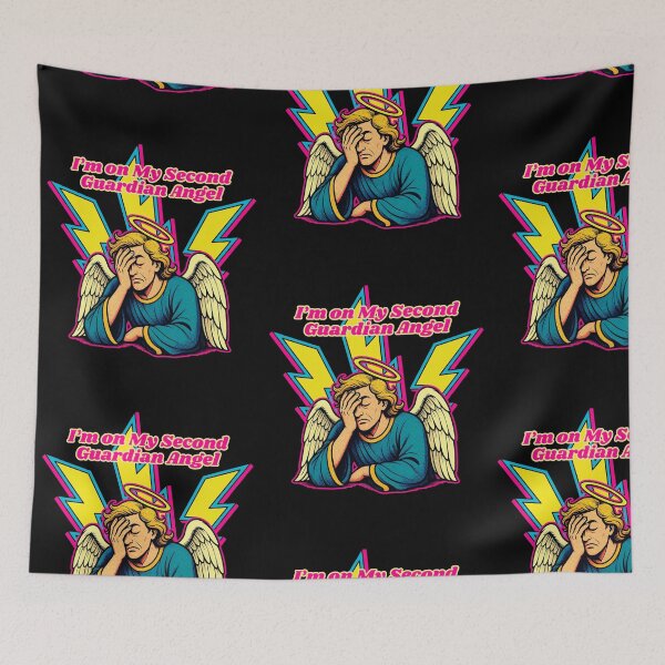 Item preview, I’m on My Second Guardian Angel designed and sold by tellia-kallisto.