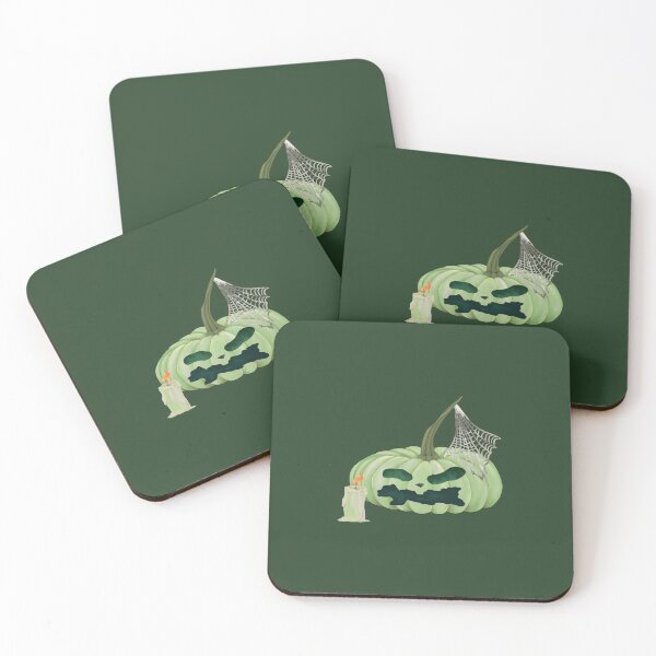 Item preview, Resting Witch Face | Green Pumpkin and Candle designed and sold by Sagi Jane Art.