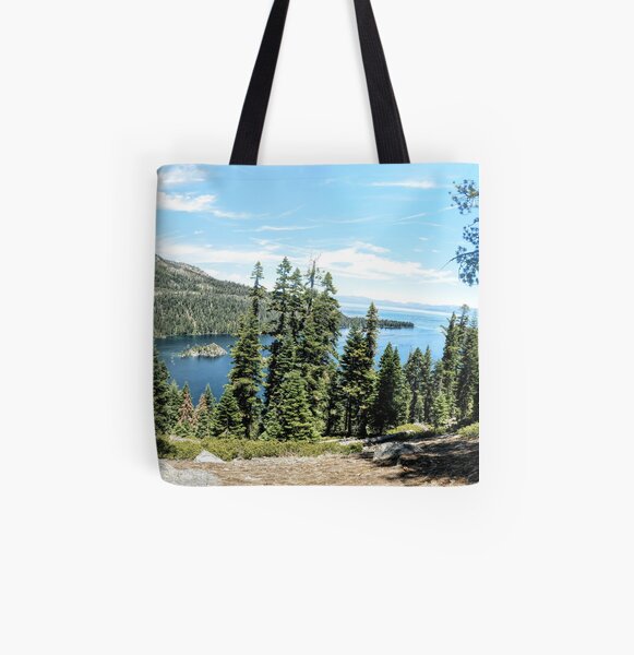 Emerald Bay Inspiration Point All Over Print Tote Bag