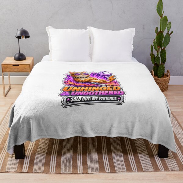 Item preview, Unhinged & Unbothered Cool Orange Cat - Funny 90s Y2K Rock Art designed and sold by Driesman.