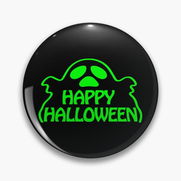 Item preview, Lime Surprised Ghost Happy Halloween Text Design designed and sold by pattern-archive.