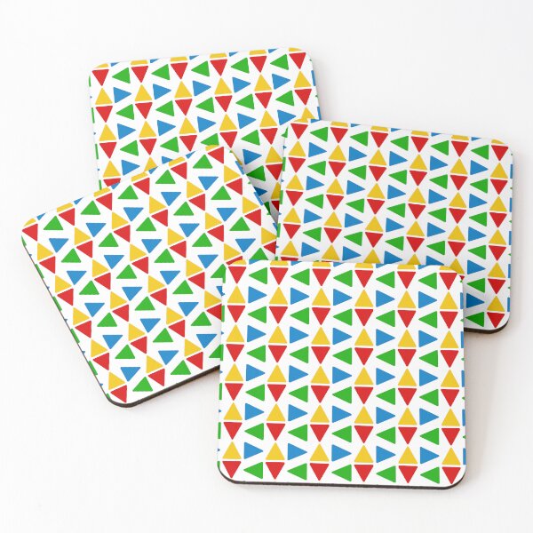 Item preview, Colorful Triangles Pattern Design - White  designed and sold by PatternTitan.