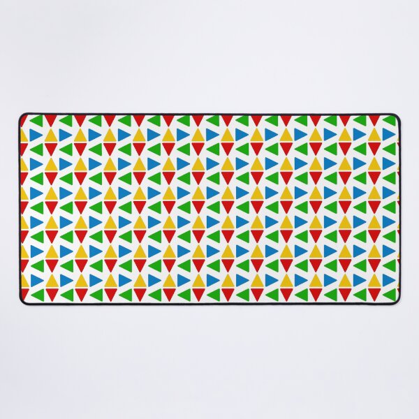 Item preview, Colorful Triangles Pattern Design - White  designed and sold by PatternTitan.