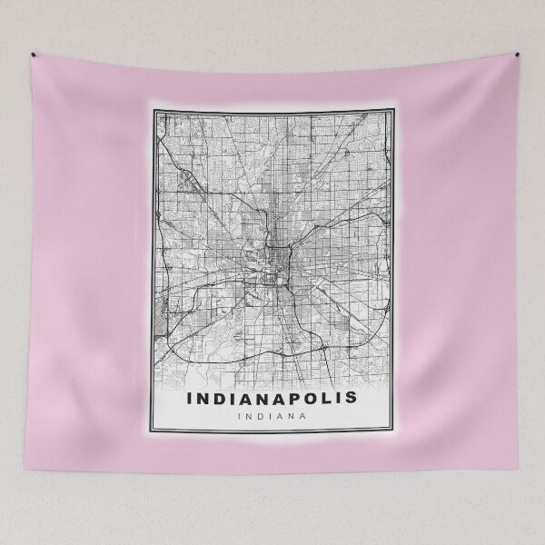 Item preview,  Indianapolis Map designed and sold by Tamas Das.