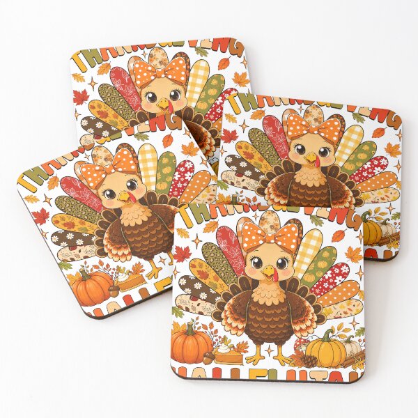 Item preview, Thanksgiving Hallelujah Retro Cute Turkey Leopard Pattern Christian Fall designed and sold by varin-studio.