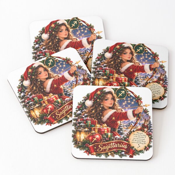 Item preview, Sagittarius Archer Girl Christmas Zodiac Gift designed and sold by Zodiac Celestial Art.
