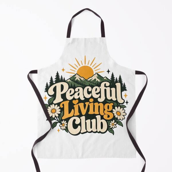 Item preview, Peaceful Living Club Vintage Mountain Nature Art designed and sold by Sanika arts .