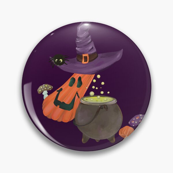 Item preview, Brew Can Do It | Witchy Pumpkin Cauldron designed and sold by Sagi Jane Art.
