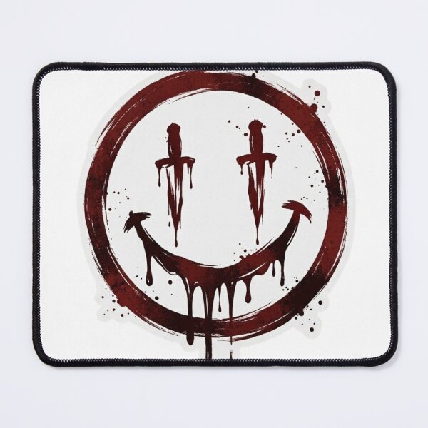 Item preview, Bloody Dagger Smiley - Dark Street Art Gothic Graphic designed and sold by gokhanuzen.