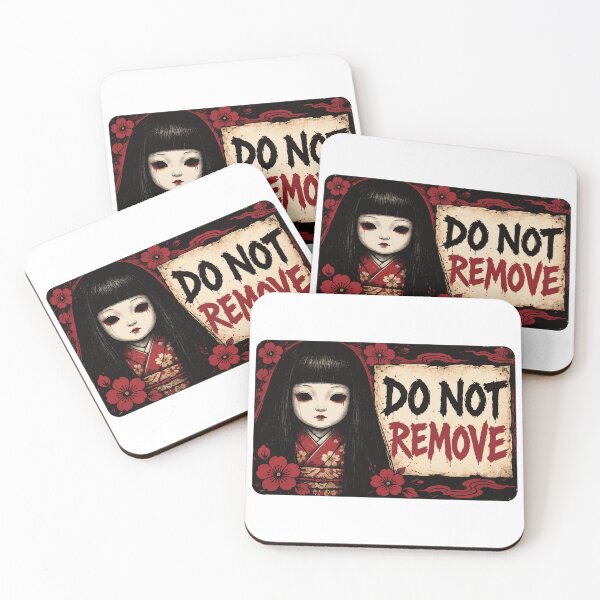 Item preview, Do Not Remove Japanese Doll Creepy Cute Horror T-Shirt designed and sold by medicalkinoko.