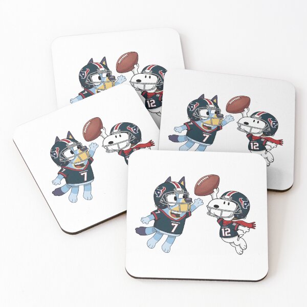 Item preview,  Bluey And Snoopy Houston Texans Football Catch Game Day designed and sold by DamianRoy88.