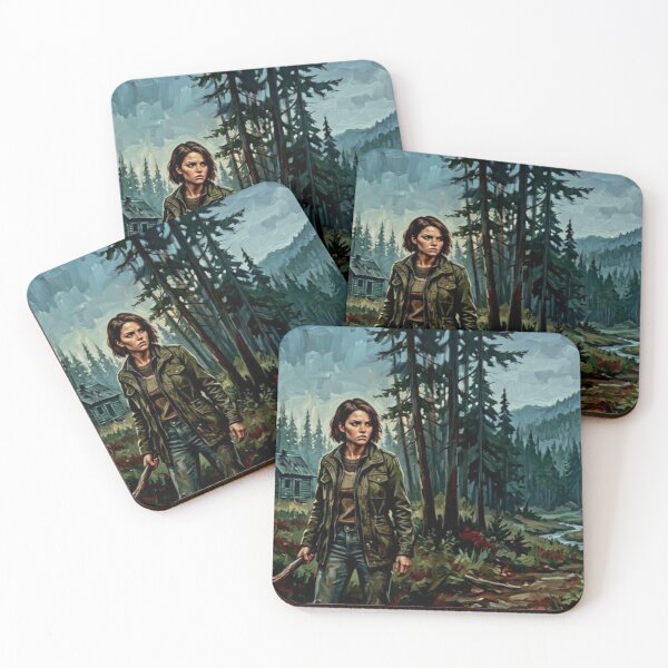 Item preview, Forest Survival Hunt Final Girl Fine Art Tribute designed and sold by Art's Diner.
