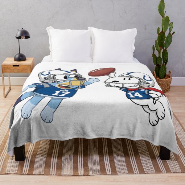 Item preview,  Bluey And Snoopy Indianapolis Colts Football Catch Game Day designed and sold by DamianRoy88.
