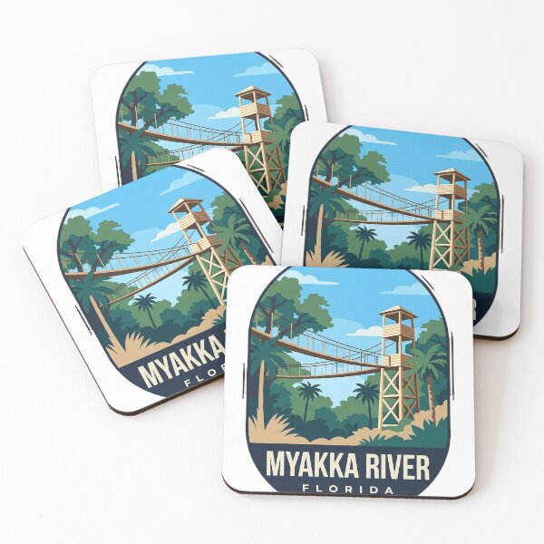 Item preview, Myakka River Florida Canopy Walkway Oval Badge Sticker designed and sold by DetourDgn.