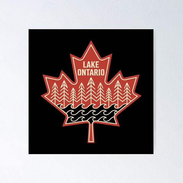 Item preview, Lake Ontario Red Maple Leaf designed and sold by Travelpeak.