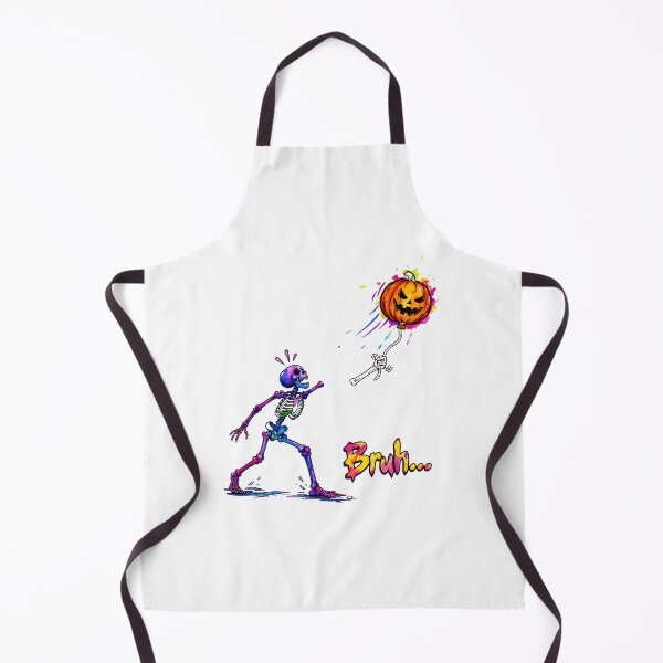 Item preview, Skeleton Bruh Halloween Pumpkin Balloon Art designed and sold by GiaoCalonas.