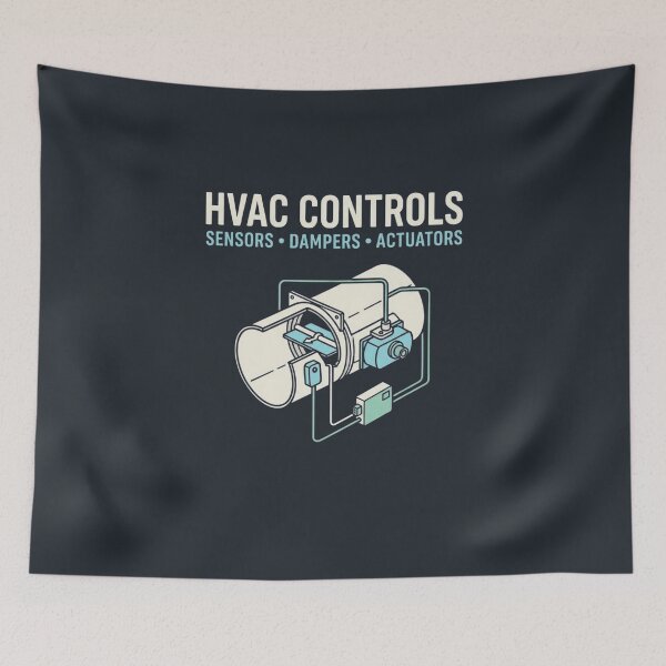 Item preview, HVAC Controls Technician Sensors and Dampers Graphic designed and sold by Amr Darwish Graphic designer.