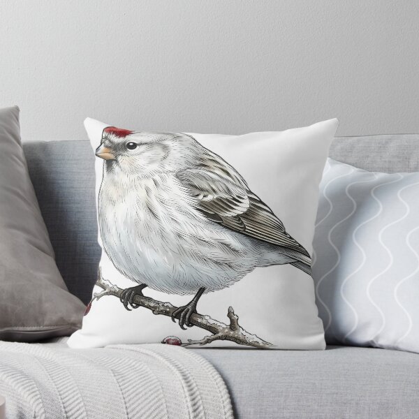 Item preview, Vintage Naturalist Arctic Redpoll - Antique Winter Bird Art designed and sold by Catch333.