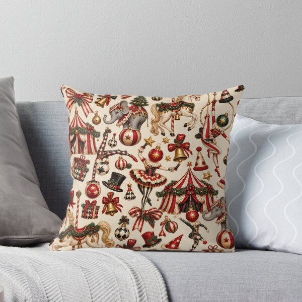 Item preview, Christmas Circus of Oddities – Vintage Carnival Holiday Pattern designed and sold by MetaModel Editions.