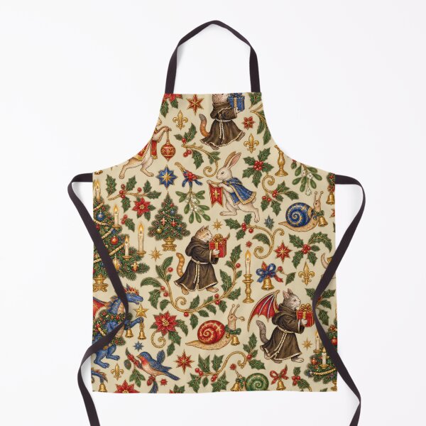Item preview, Medieval Christmas Madness – Whimsical Illuminated Manuscript Pattern designed and sold by MetaModel Editions.