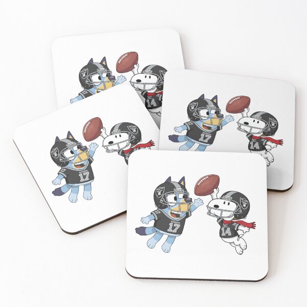 Item preview, Bluey And Snoopy Las Vegas Raiders Football Catch Game Day designed and sold by DamianRoy88.