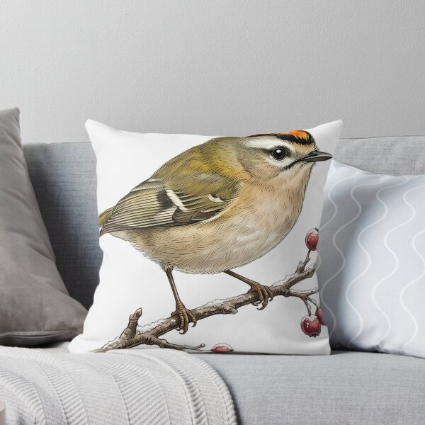 Item preview, Vintage Naturalist Firecrest - Antique Winter Bird Plate designed and sold by Catch333.