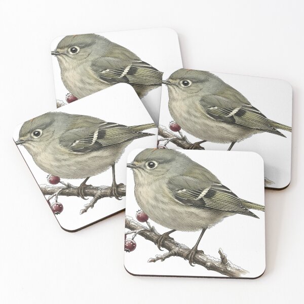 Item preview, Vintage Naturalist Ruby Crowned Kinglet - Antique Bird Plate designed and sold by Catch333.