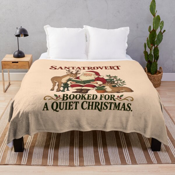Item preview, Santatrovert Santa and Reindeer Garden Retreat for Introverts Who Find Joy in a Quiet Christmas designed and sold by Im-Ara.