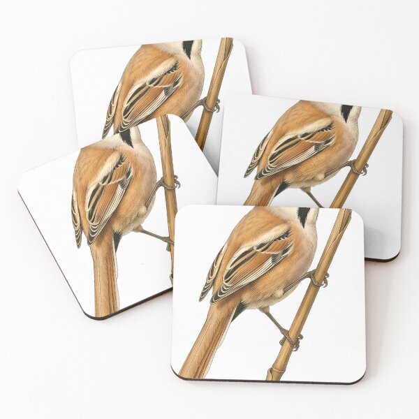 Item preview, Vintage Naturalist Bearded Reedling - Antique Winter Bird Art designed and sold by Catch333.
