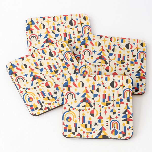Item preview, Bauhaus Christmas – Modernist Geometric Holiday Pattern designed and sold by MetaModel Editions.