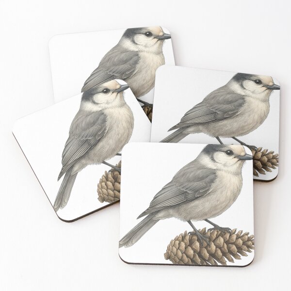 Item preview, Vintage Naturalist Grey Jay - Antique Winter Bird Art designed and sold by Catch333.