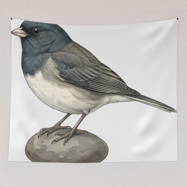 Item preview, Vintage Naturalist Dark Eyed Junco - Antique Winter Bird Art designed and sold by Catch333.