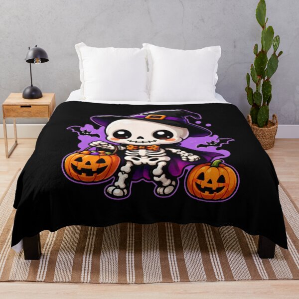 Item preview, Cute Kawaii Skeleton Witch Halloween Art designed and sold by GiaoCalonas.