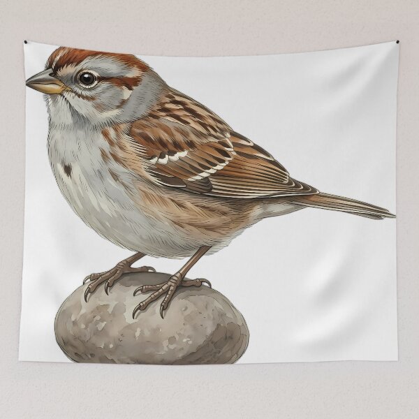 Item preview, Vintage Naturalist American Tree Sparrow - Antique Bird Plate designed and sold by Catch333.