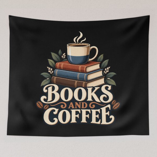 Item preview, Books And Coffee Reader Caffeine Lover Vintage Aesthetic designed and sold by Photo-Sphere101.