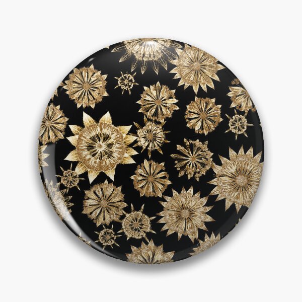 Item preview, Golden Astrantia Flowers Elegant Botanical Pattern  designed and sold by Elżbieta  Kaps.