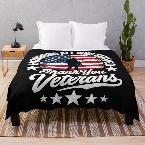 Item preview, Honoring All Who Served Thank You Veterans Soldier US Flag designed and sold by Designart68.