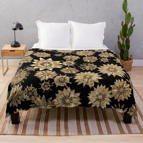 Item preview, Golden Astrantia Flowers Elegant Botanical Pattern designed and sold by Elżbieta Kaps.