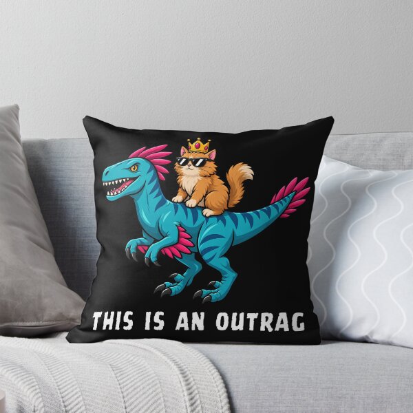 Item preview, Cool Cat Riding Dinosaur Funny Animal Graphic designed and sold by tarzbol.