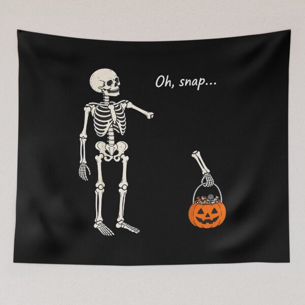 Item preview, Oh Snap Skeleton Halloween Pun designed and sold by GiaoCalonas.