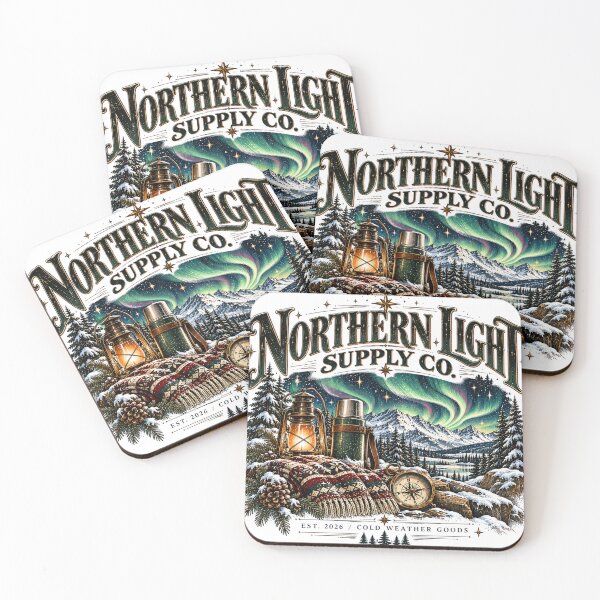Item preview, Northern Light Supply Co Winter Aurora Vintage Outdoor Graphic designed and sold by pradeepvisuals.