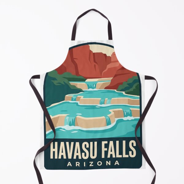 Item preview, Havasu Falls Arizona Travertine Pools Arch Badge Sticker designed and sold by DetourDgn.