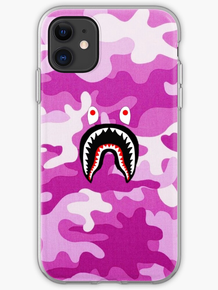 bape pink shark