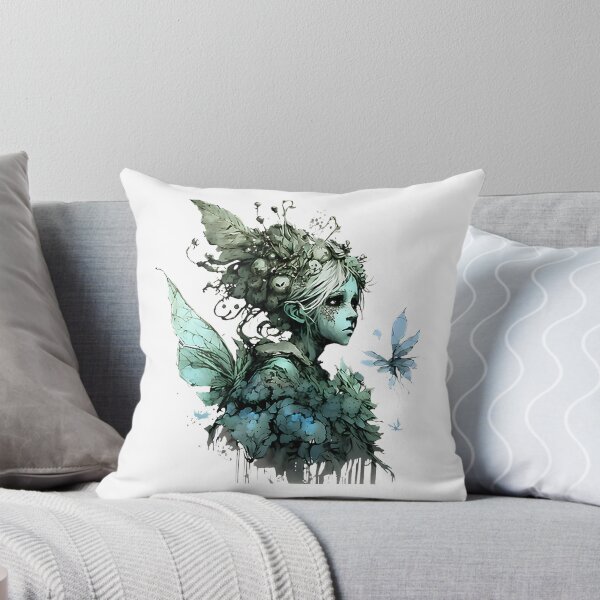 Item preview, Melancholic Forest Pixie Illustration with Enchanting Sadness designed and sold by ElDinosaurioART.