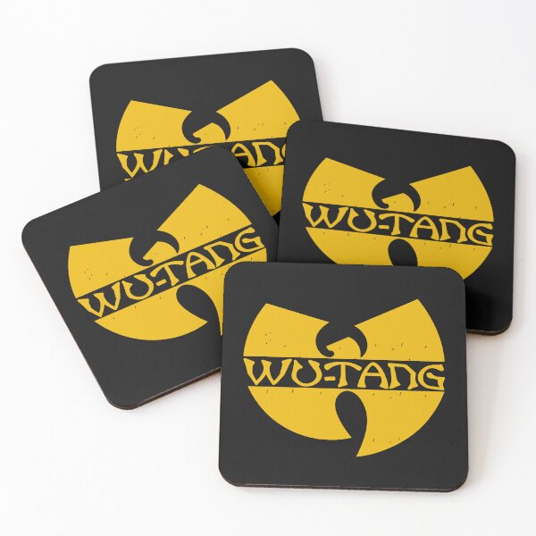 Item preview, Retro Yellow Distressed Wu Tang Hip Hop Rap Emblem designed and sold by Designart68.