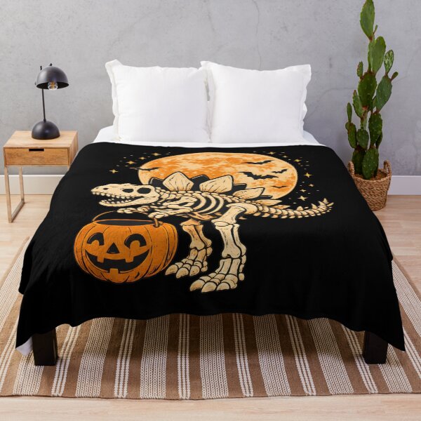 Item preview, Spooky Skeleton Stegosaurus Halloween Moon designed and sold by GiaoCalonas.