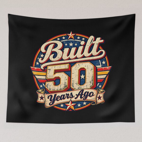 Item preview, Built 50 Years Ago Vintage 50th Birthday Milestone Men Women designed and sold by Photo-Sphere101.
