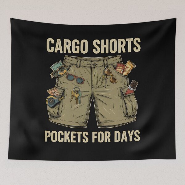 Item preview, Cargo Shorts Pockets for Days Dad designed and sold by GCFULLA.